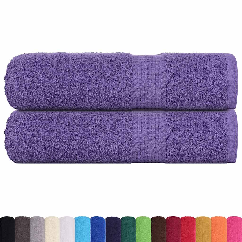 Badlakan FROGN 2 st lila 100x150 cm 360 gsm
