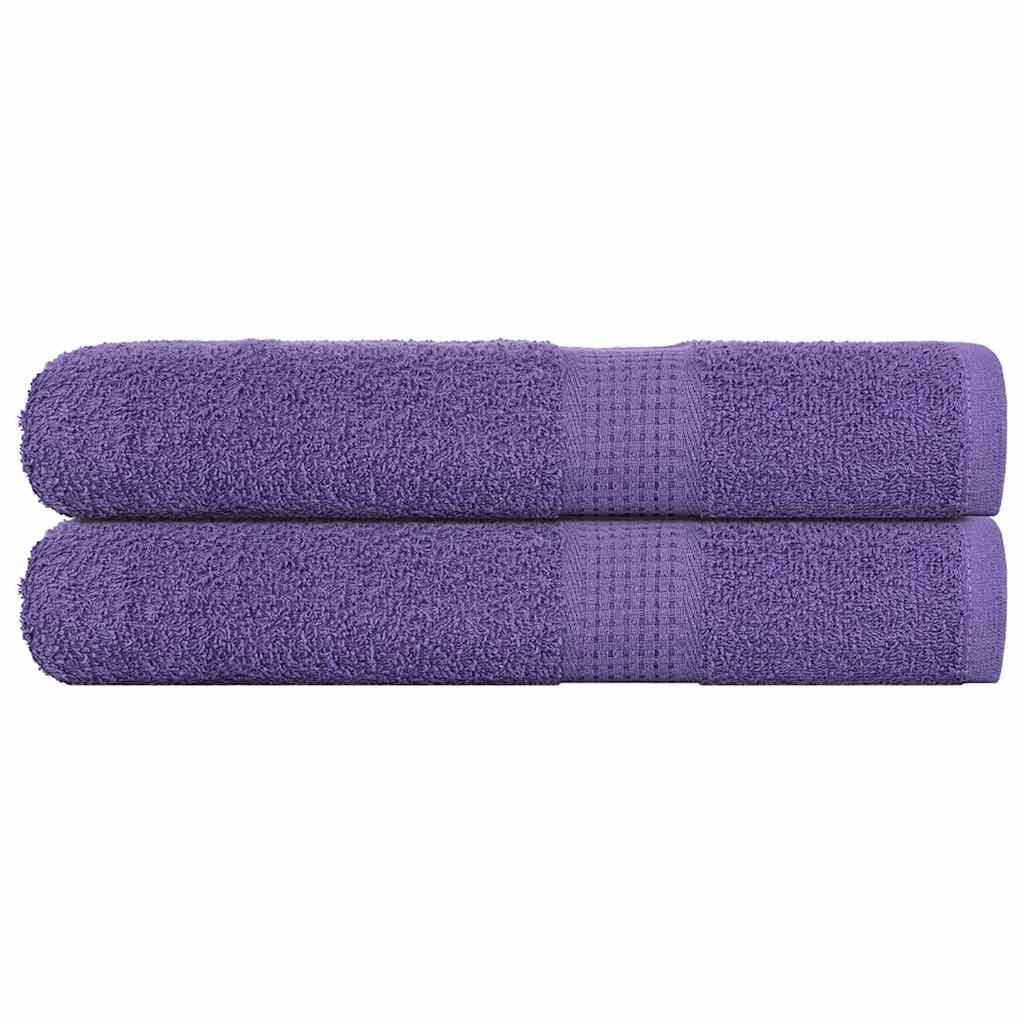 Bastuhanddukar FROGN 2 st lila 80x200 cm 360 gsm
