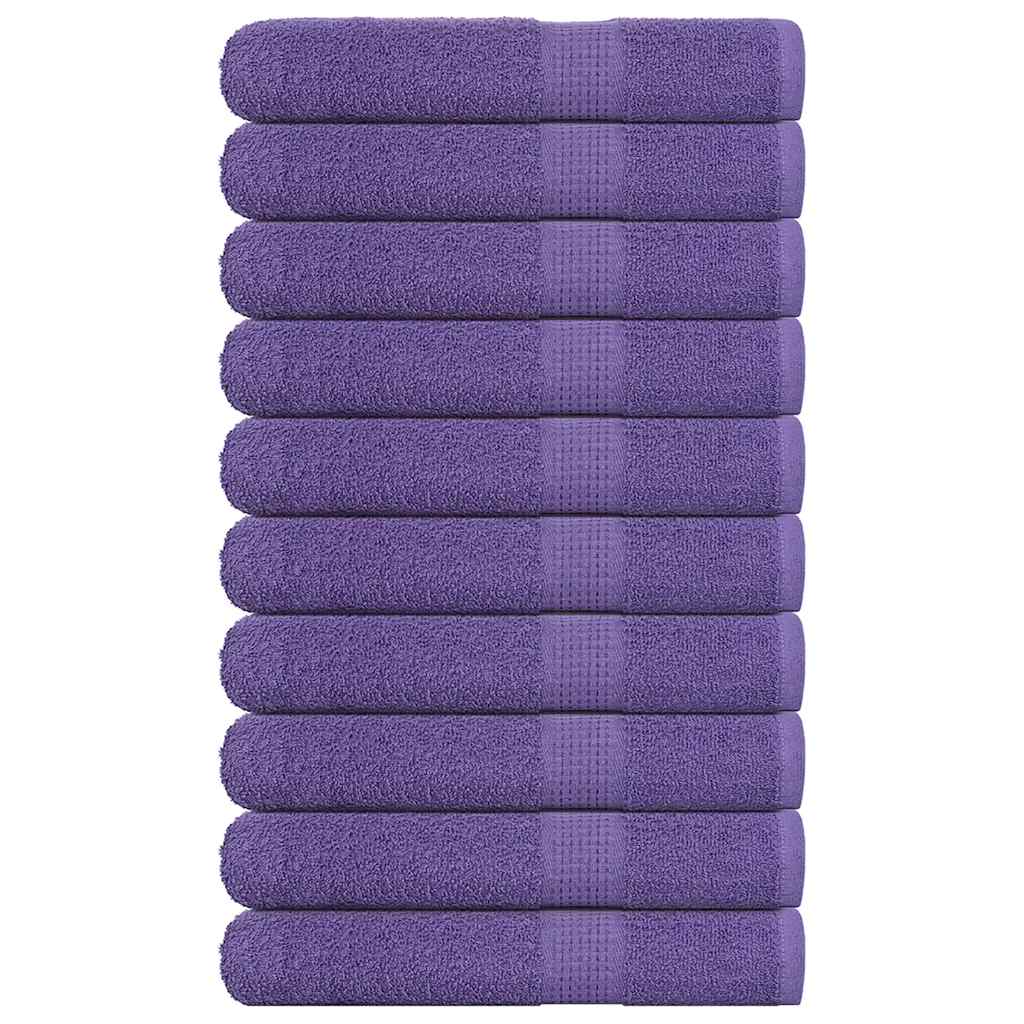 Bastuhanddukar FROGN 10 st lila 80x200 cm 360 gsm