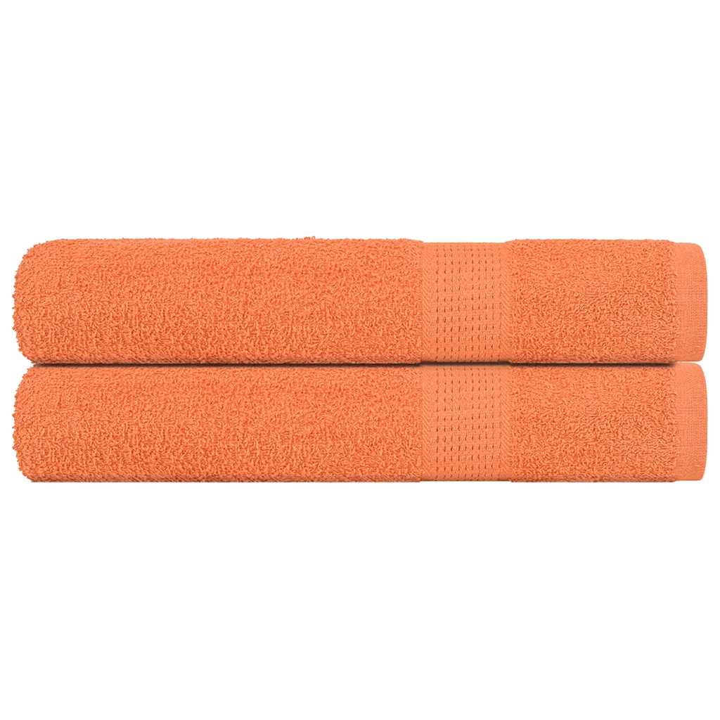 Bastuhanddukar FROGN 2 st orange 80x200 cm 360 gsm
