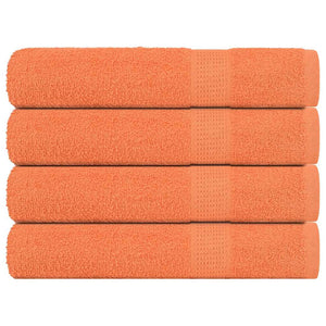 Bastuhanddukar FROGN 4 st orange 80x200 cm 360 gsm
