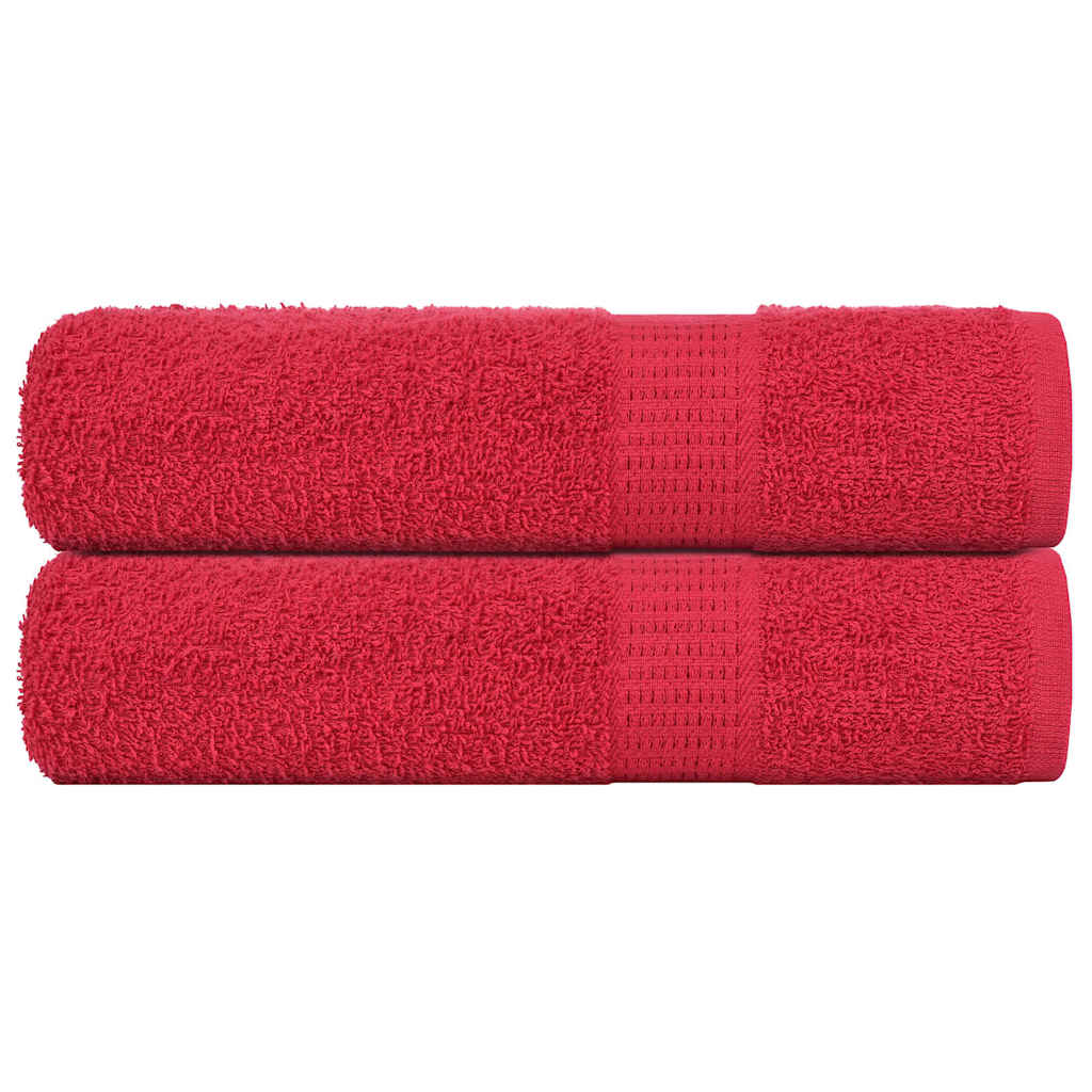 Badlakan FROGN 2 st röd 100x150 cm 360 gsm