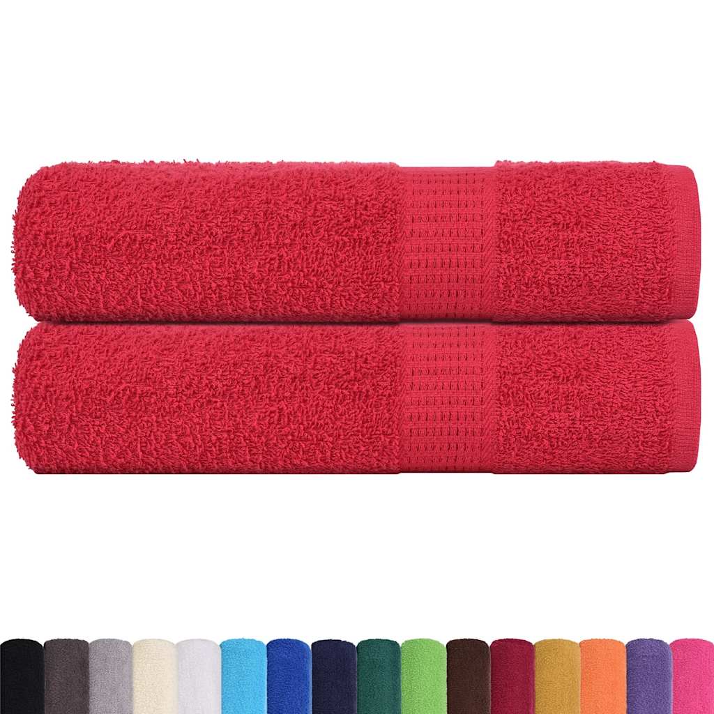 Badlakan FROGN 2 st röd 100x150 cm 360 gsm