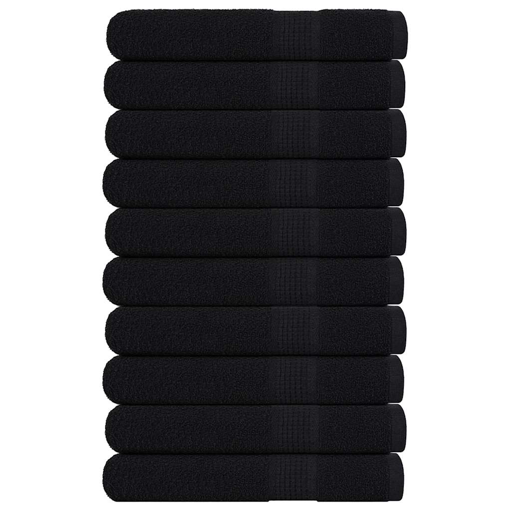 Bastuhanddukar FROGN 10 st svart 80x200 cm 360 gsm