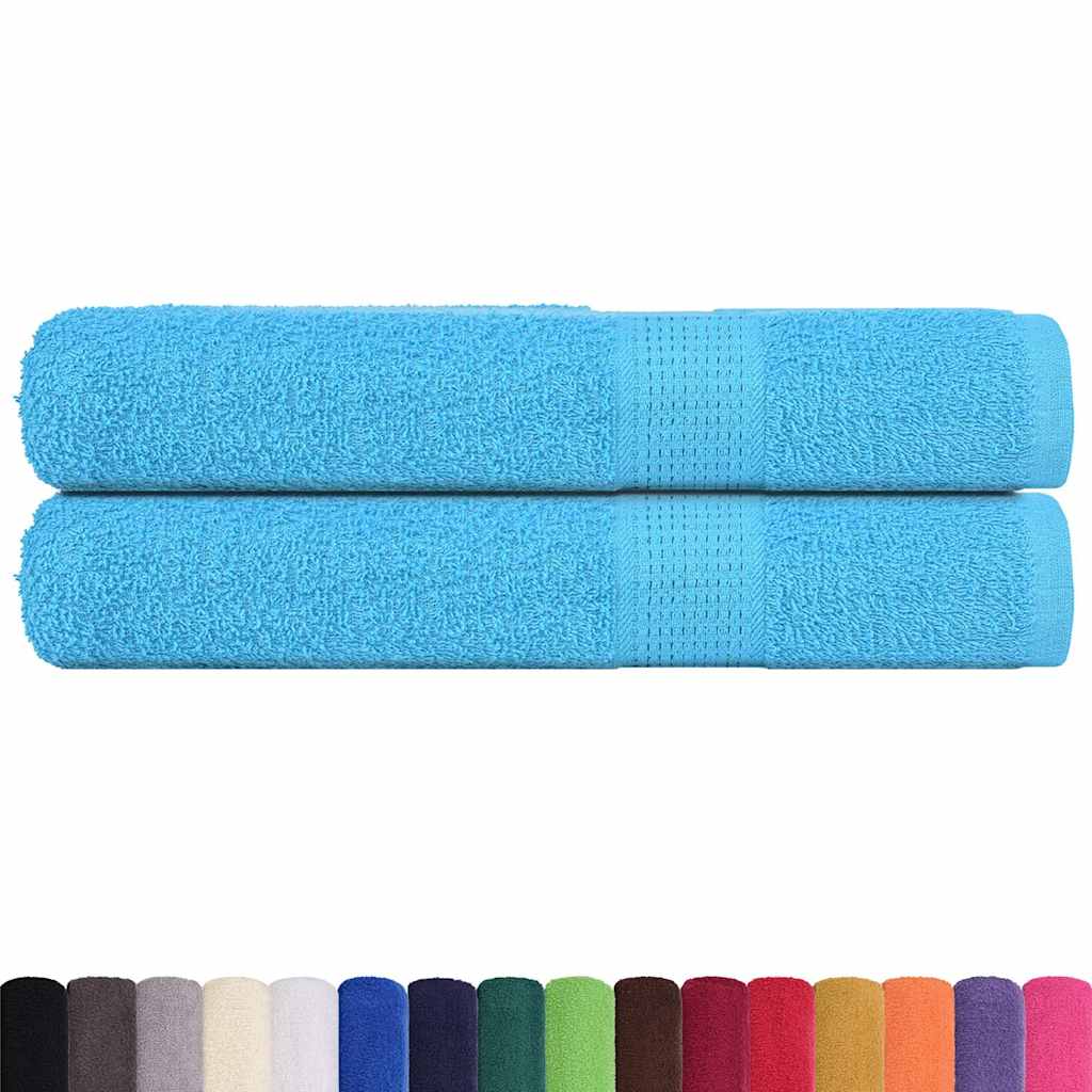 Bastuhanddukar FROGN 2 st turkos 80x200 cm 360 gsm