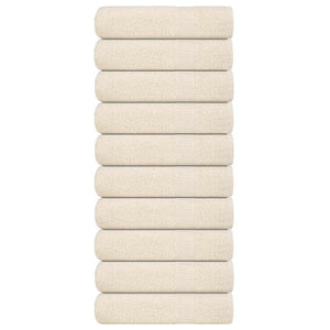 Duschhanddukar FROGN 10 st gräddvit 70x140 cm 360 gsm