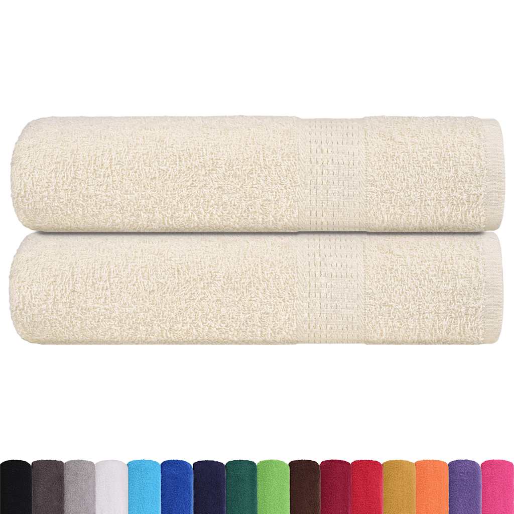 Badlakan FROGN 2 st gräddvit 100x150 cm 360 gsm