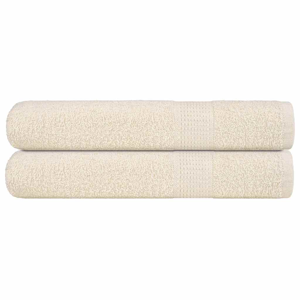 Bastuhanddukar FROGN 2 st gräddvit 80x200 cm 360 gsm