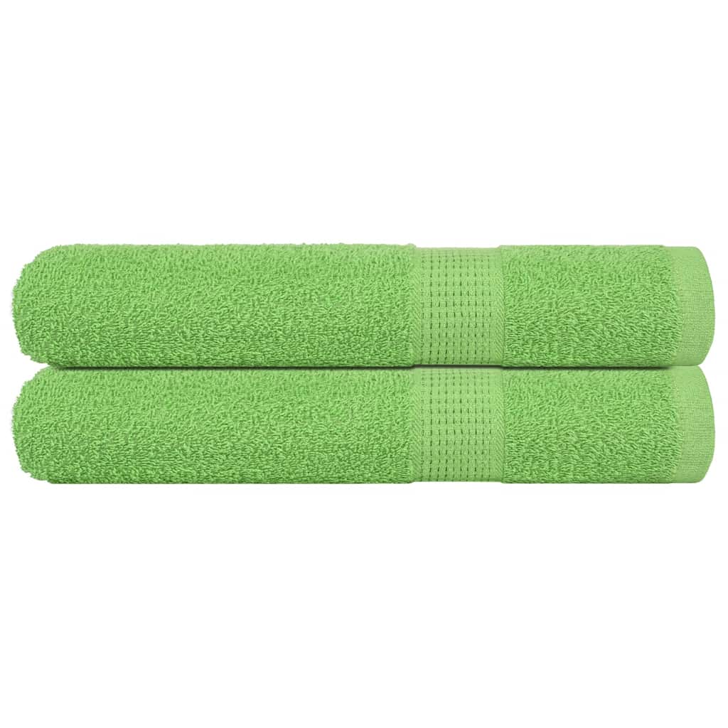 Bastuhanddukar FROGN 2 st äppelgrön 80x200 cm 360 gsm