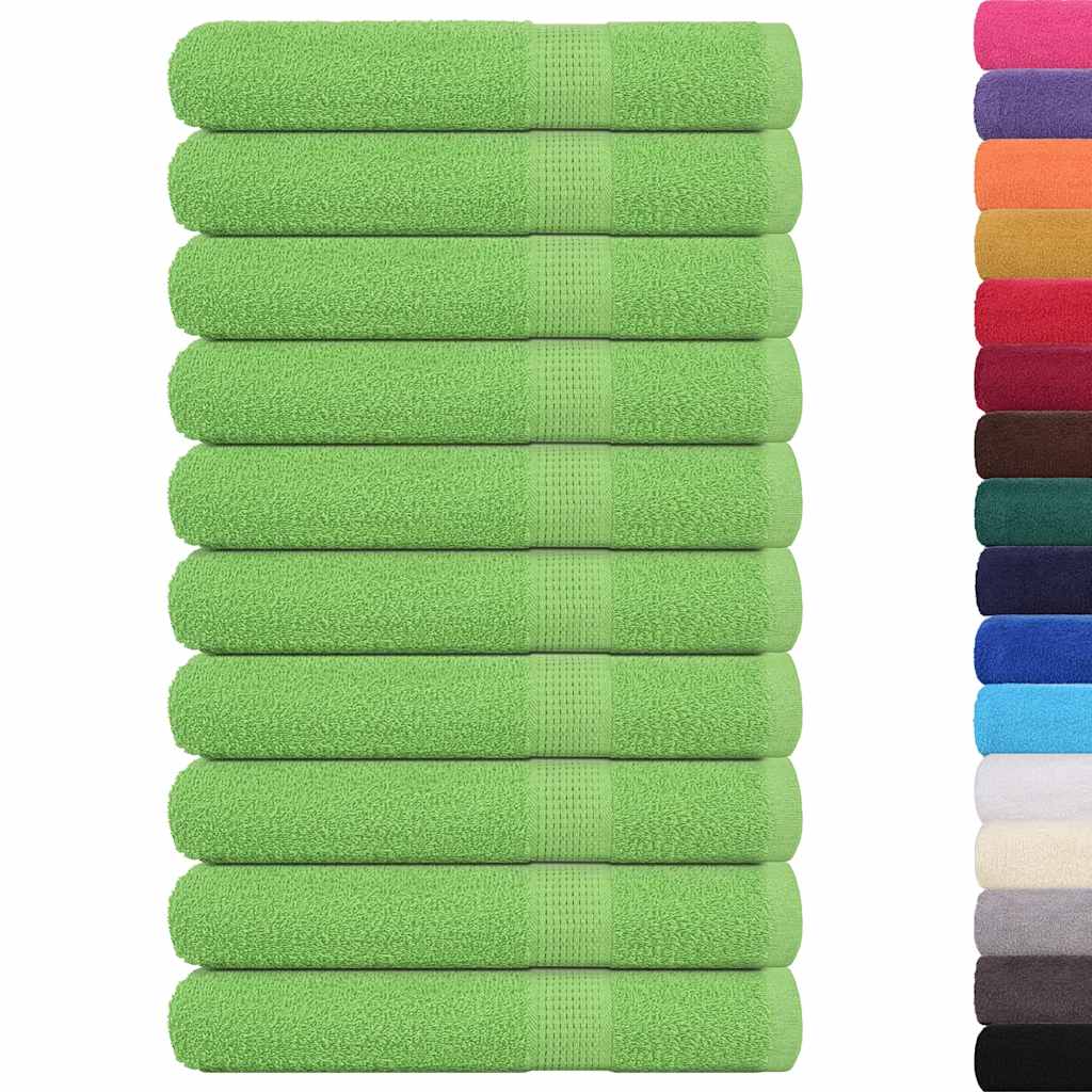 Bastuhanddukar FROGN 10 st äppelgrön 80x200 cm 360 gsm