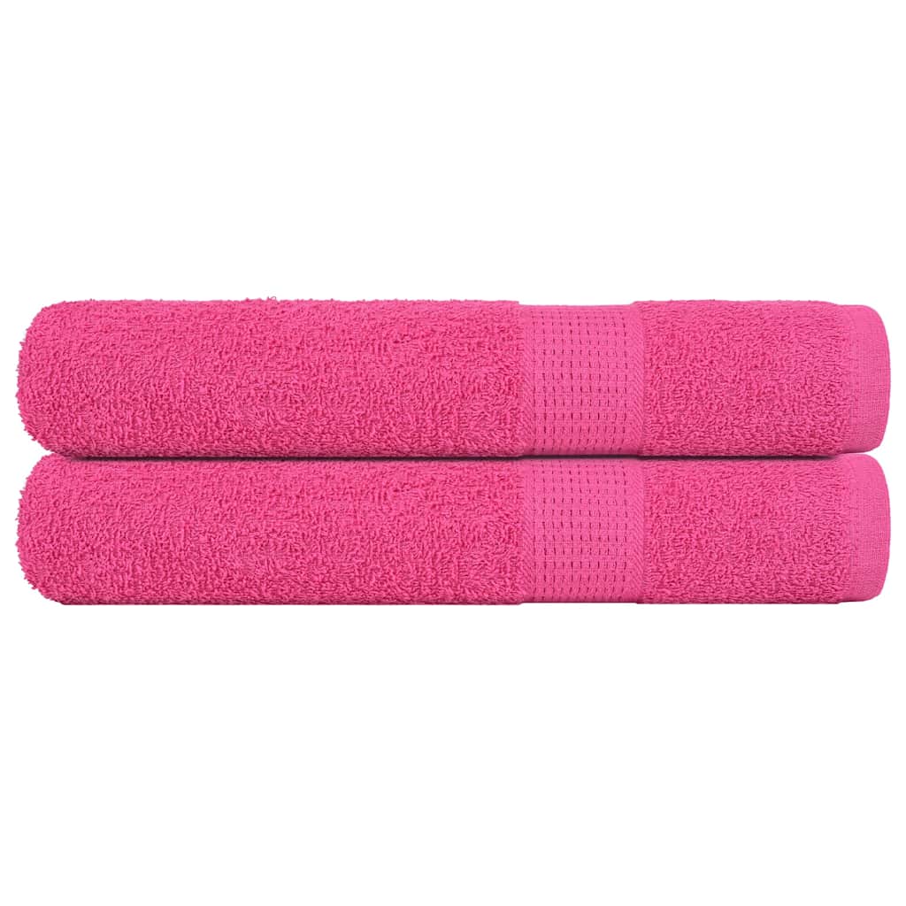 Bastuhanddukar FROGN 2 st rosa 80x200 cm 360 gsm