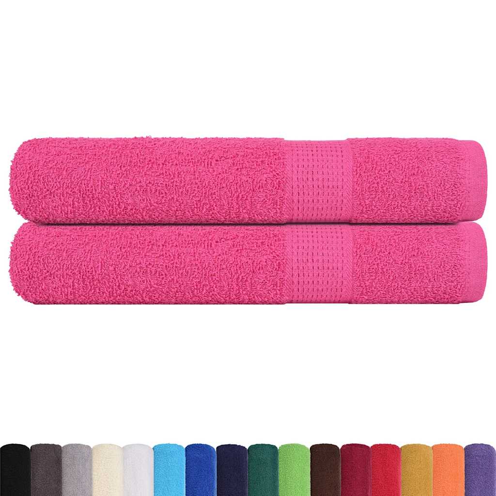 Bastuhanddukar FROGN 2 st rosa 80x200 cm 360 gsm