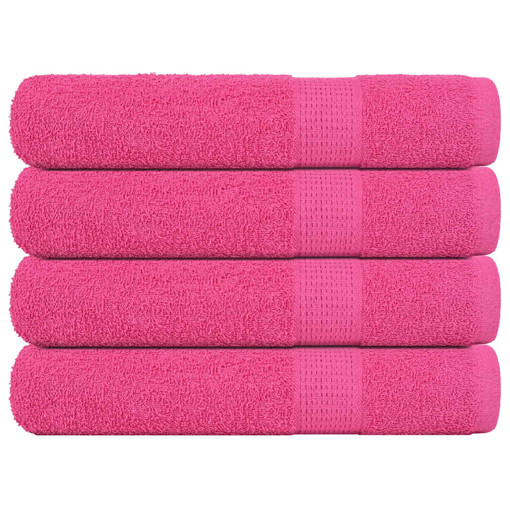 Bastuhanddukar FROGN 4 st rosa 80x200 cm 360 gsm