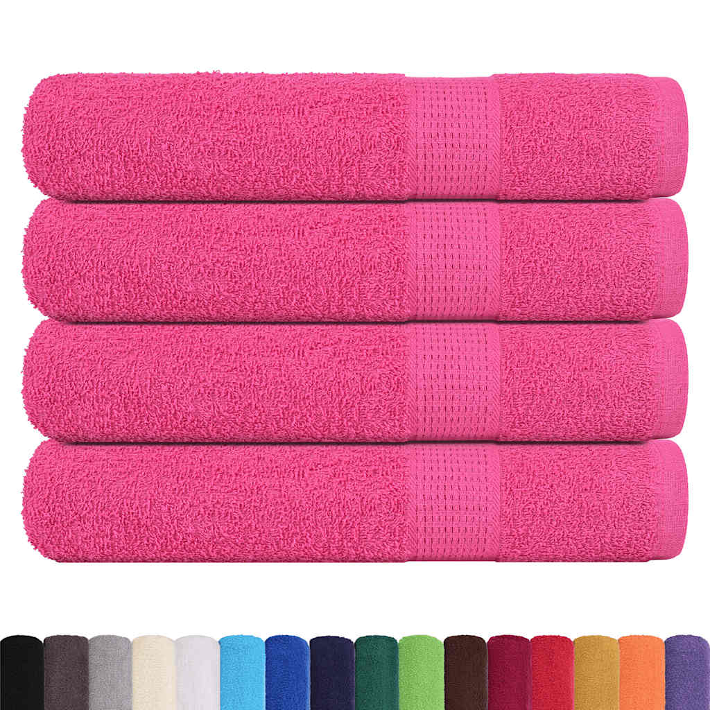 Bastuhanddukar FROGN 4 st rosa 80x200 cm 360 gsm