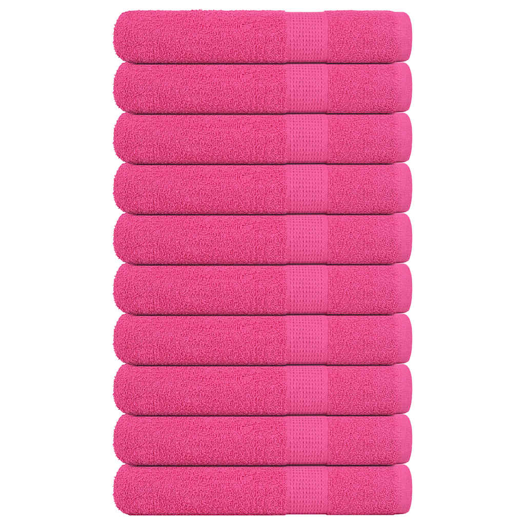 Bastuhanddukar FROGN 10 st rosa 80x200 cm 360 gsm