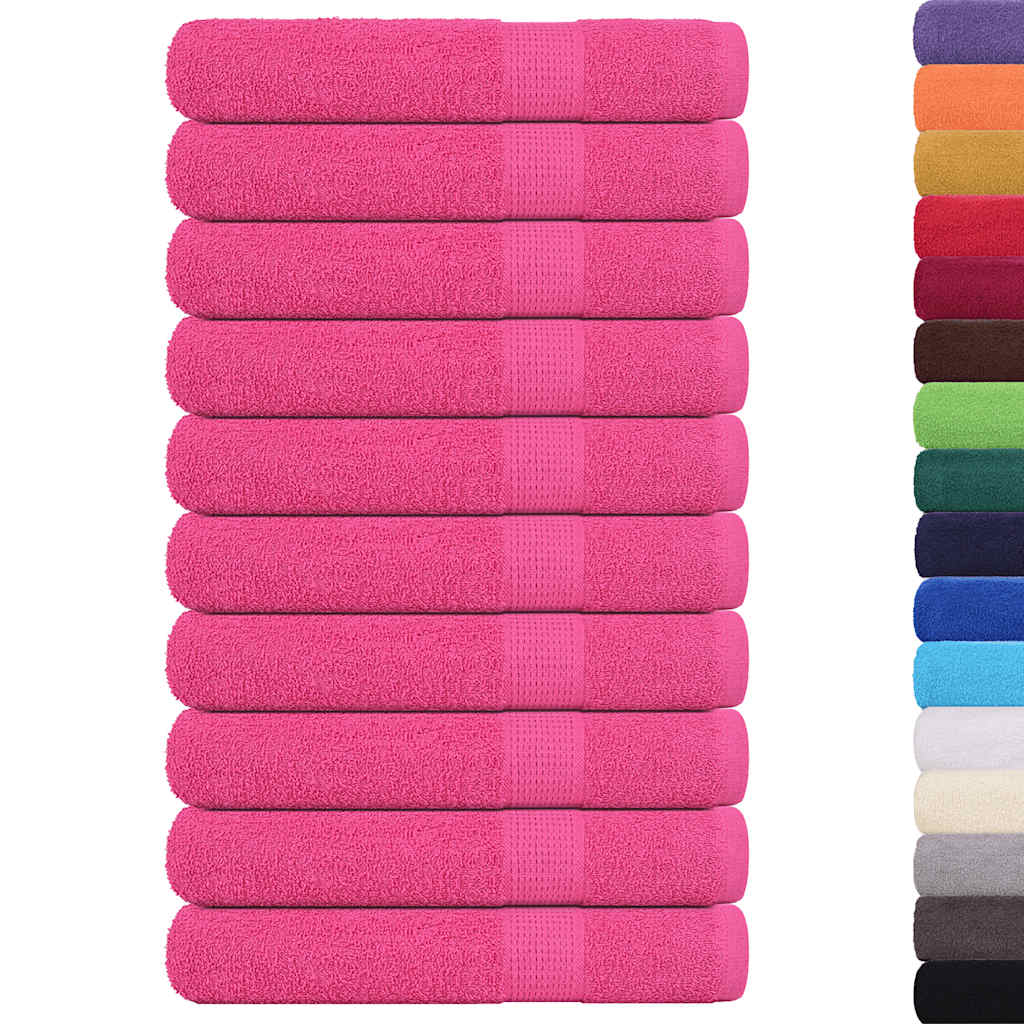 Bastuhanddukar FROGN 10 st rosa 80x200 cm 360 gsm