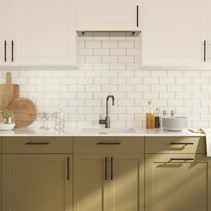 Skåphandtag 20 st svart 128 mm rostfritt stål