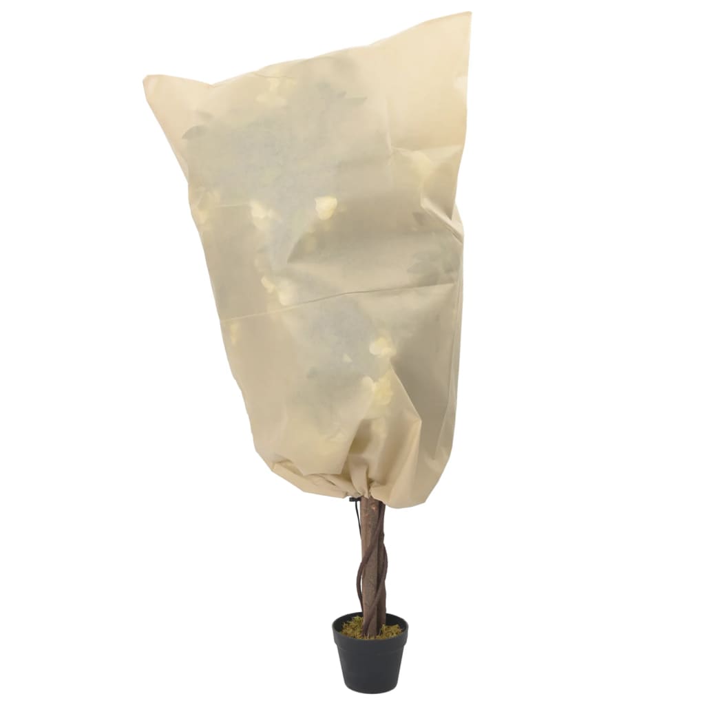 Fiberdukar med dragsko 4 st 70 g/m² 0,8x1,2 m