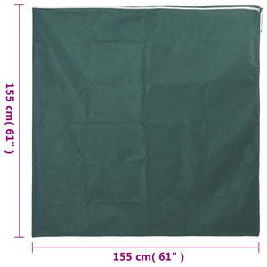 Fiberdukar med blixtlås 2 st 70 g/m² 1,55x1,55 m