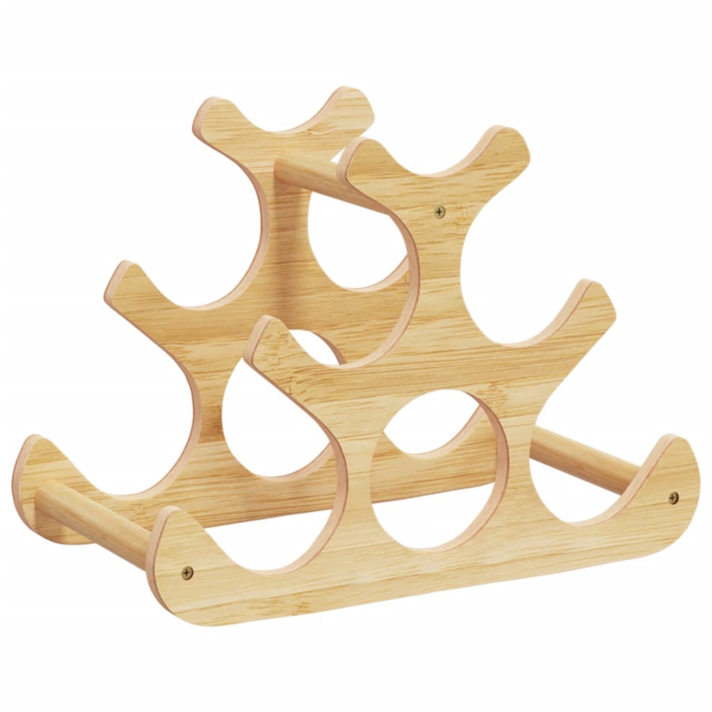 Vinställ för 6 flaskor 35x18x25,5 cm bambu