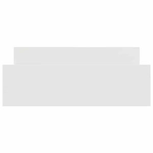 Sängram med huvudgavel och fotgavel vit 135x190 cm