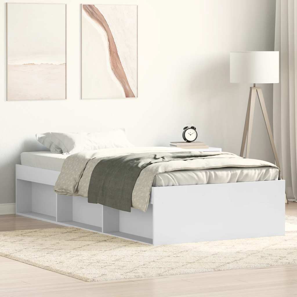Sängram vit 100x200 cm