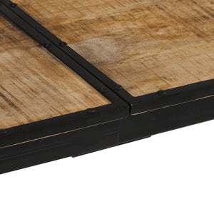 Barbord 150x55x107 cm massivt grovt mangoträ