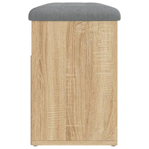 Skobänk sonoma-ek 82x32x45,5 cm konstruerat trä