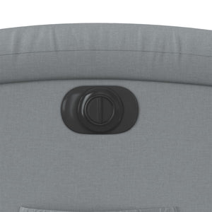 Elektrisk reclinerfåtölj med uppresningshjälp ljusgrå tyg