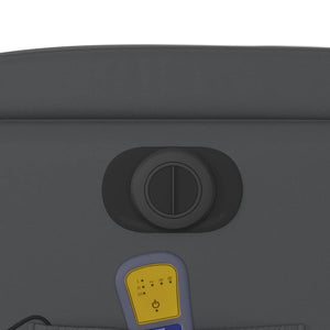 Elektrisk massagefåtölj grå konstläder