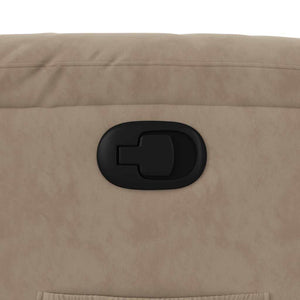 Reclinerfåtölj med uppresningshjälp taupe mikrofibertyg