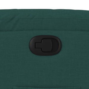 Reclinerfåtölj med uppresningshjälp mörkgrön tyg