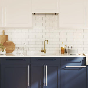 Skåphandtag 5 st silver 320 mm rostfritt stål