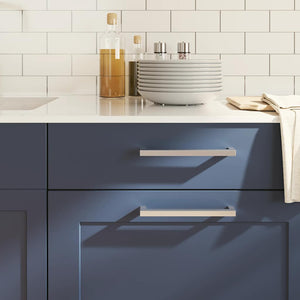 Skåphandtag 5 st silver 192 mm rostfritt stål