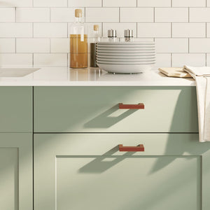 Skåphandtag 10 st brons 64 mm rostfritt stål