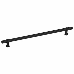 Skåphandtag 5 st svart 224 mm rostfritt stål