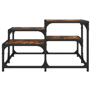 Soffbord rökfärgad ek 68x68x40 cm konstruerat trä