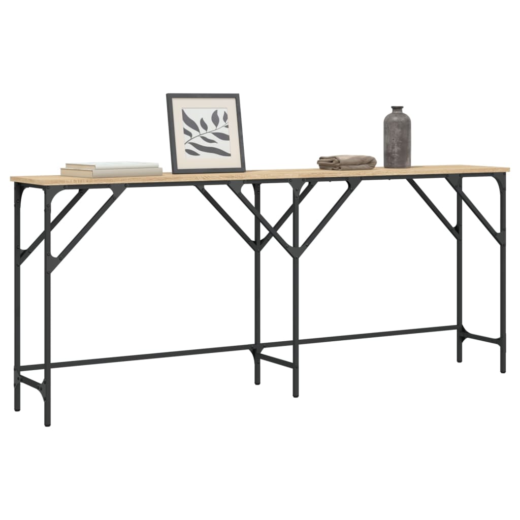 Avlastningsbord sonoma ek 180x29x75 cm konstruerat trä