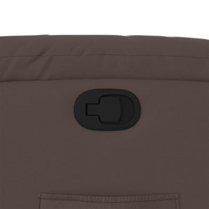 Reclinerfåtölj brun konstläder