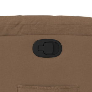 Reclinerfåtölj brun tyg