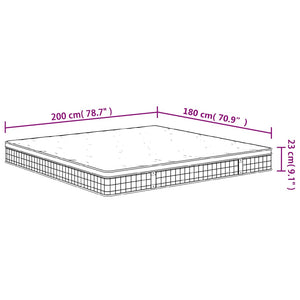 Bonellresårmadrass medium 180x200 cm