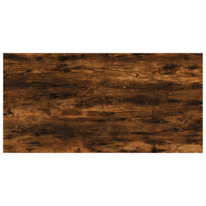 Vägghyllor 4 st rökfärgad ek 60x30x1,5 cm konstruerat trä