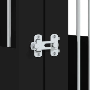 Hundbur svart 45x62x59 cm konstruerat trä