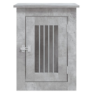 Hundbur/sidobord betonggrå 45x62x59 cm konstruerat trä