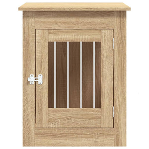 Hundbur/sidobord sonoma-ek 55x80x68 cm konstruerat trä