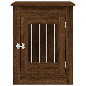 Hundbur brun ek 55x80x68 cm konstruerat trä