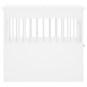 Hundbur vit 64,5x80x71 cm konstruerat trä