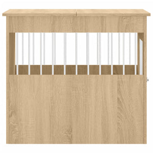 Hundbur sonoma-ek 64,5x80x71 cm konstruerat trä