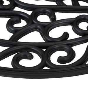 Dörrmatta halvrund 45x75 cm gummi