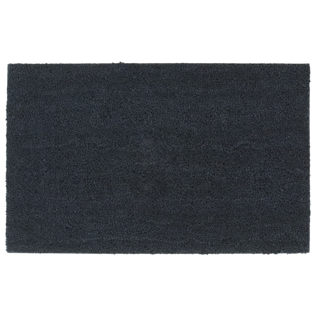 Dörrmatta mörkgrå 50x80 cm tuftad kokos